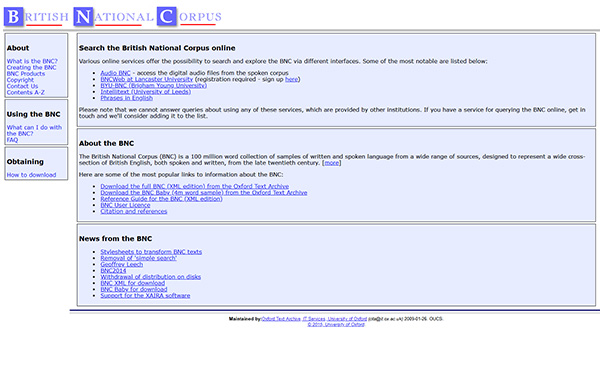 BNC (British National Corpus) (單語)